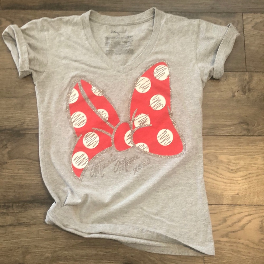 Disney Minnie Mouse signature bow tee xs
